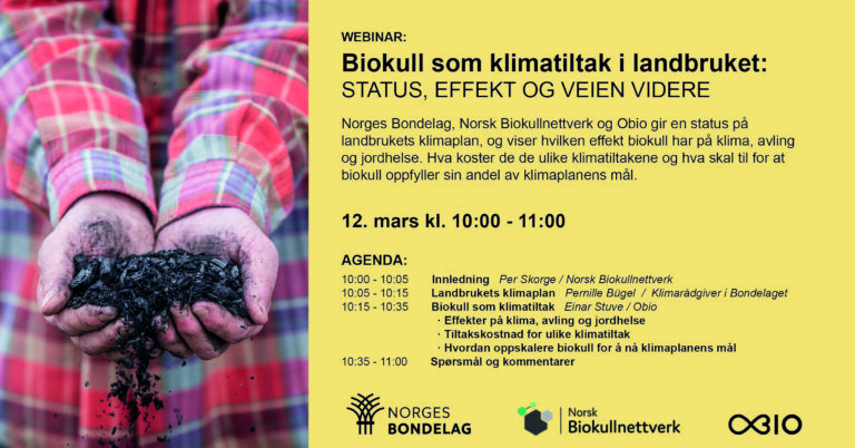 Webinar: Biokull som klimatiltak i landbruket