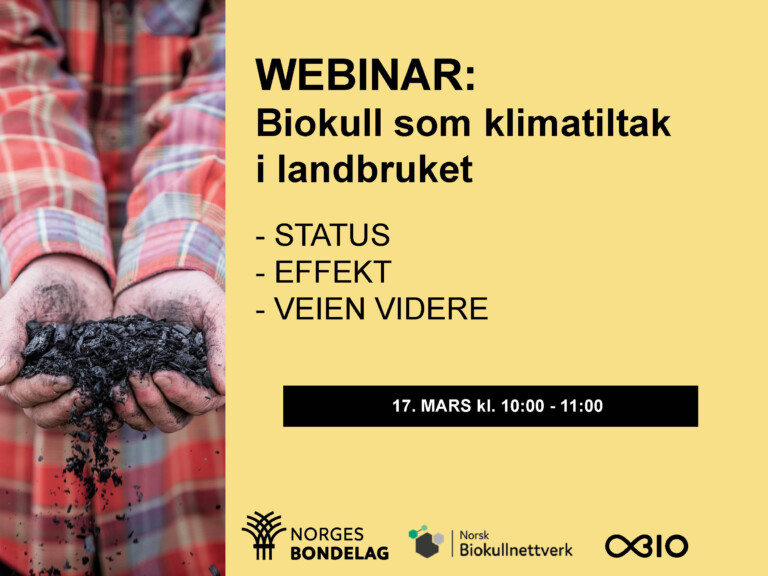 Webinar: Biokull som klimatiltak i landbruket